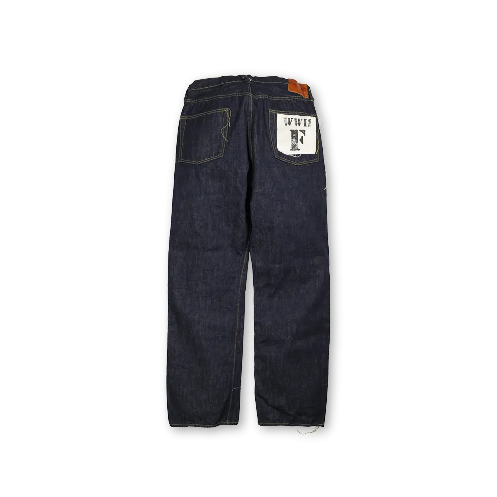 【2024AW】S0105-24 - WWII Model Brown Cotton Denim Pants -