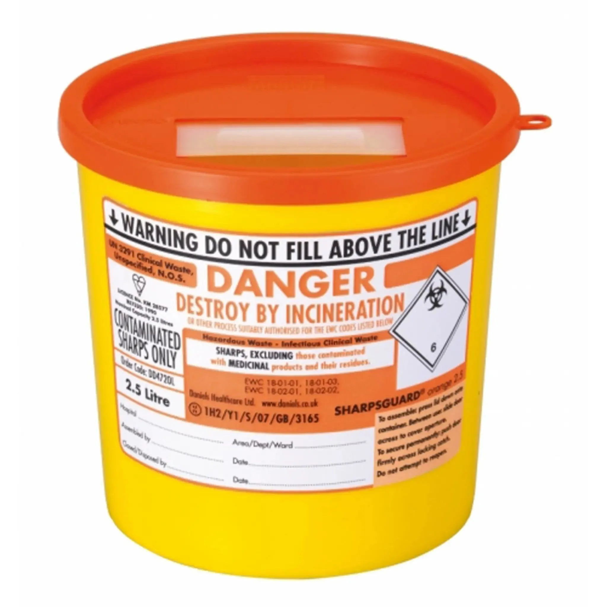2.5 Litre Sharps Bin