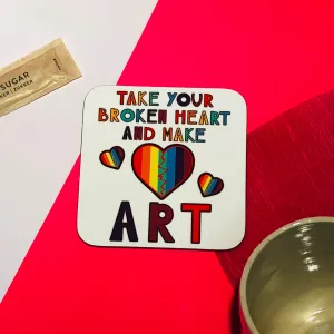 Art Heart Coaster