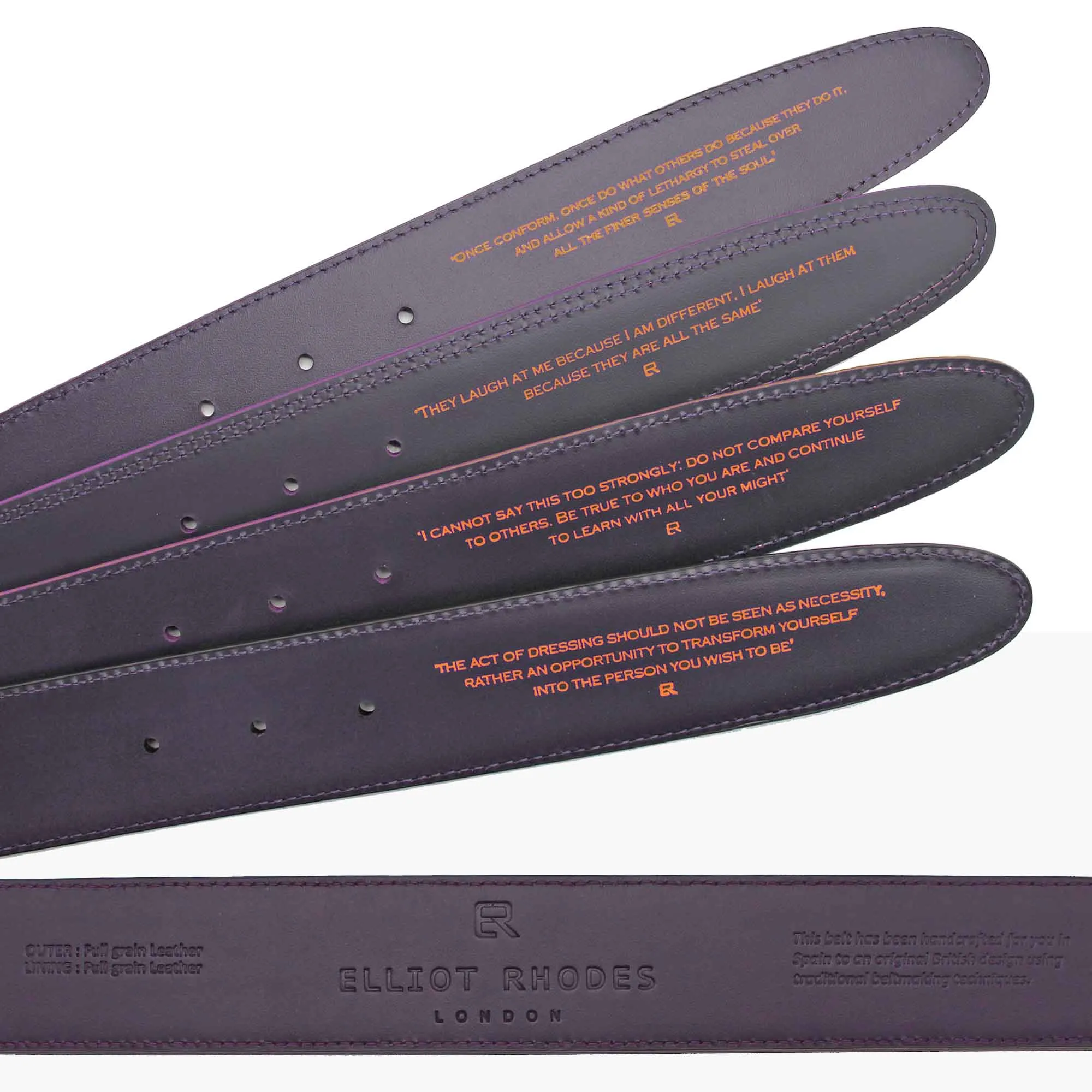 Black Dauphin Satin Prong Belt