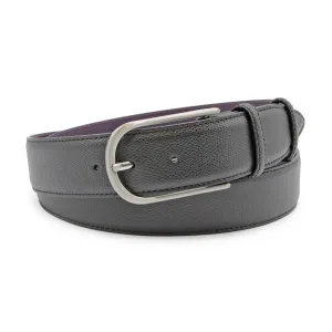 Black Dauphin Satin Prong Belt
