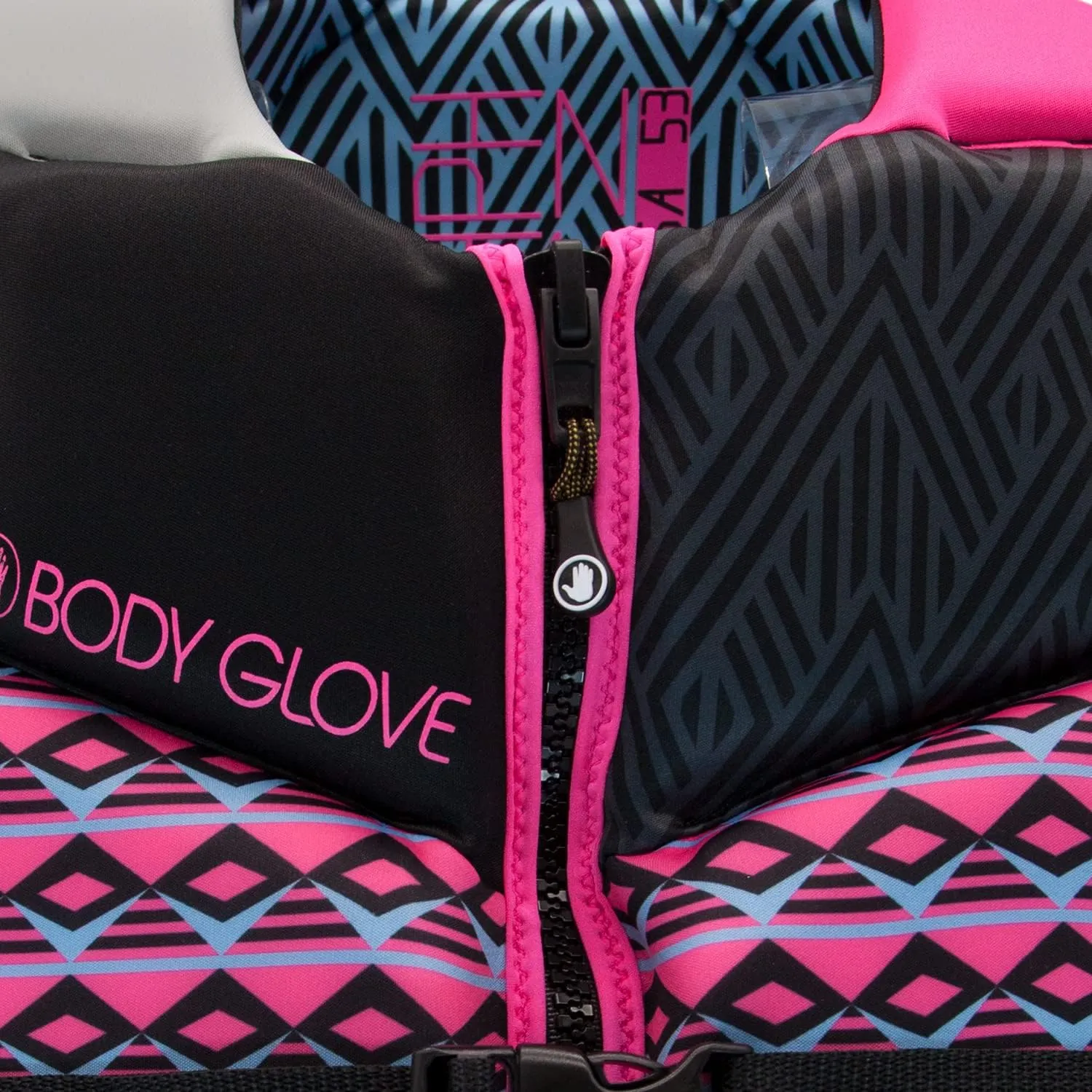 Body Glove- Phantom Women's Evoprene PFD-Adult Life Jacket - Coast Guard Approved, High Mobility PFD, Lightweight Buoyancy Foam, Universal and Oversize