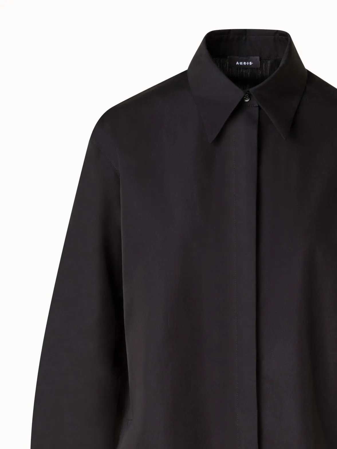 Boxy Cotton Poplin Blouse