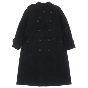 Burberry Trench Coat Black Cashmere Blend