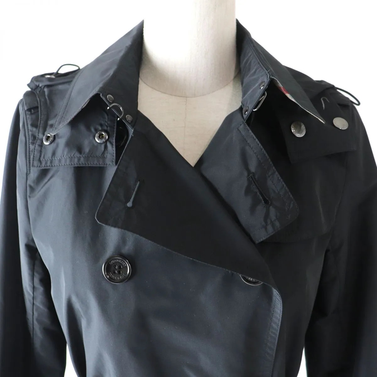 Burberry Women's Trench Coat, Black, Size 36