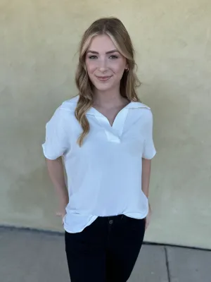 Cool Girl Collared Top