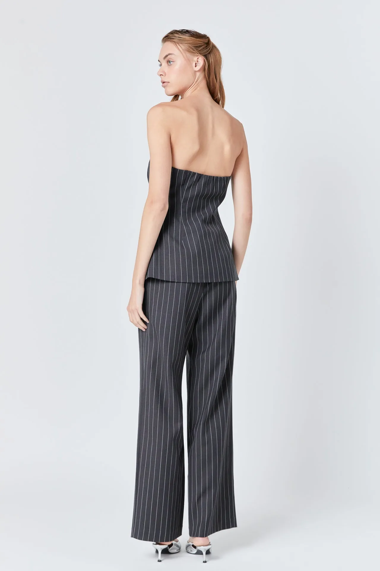 Endless Rose - Strapless Pinstriped Vest