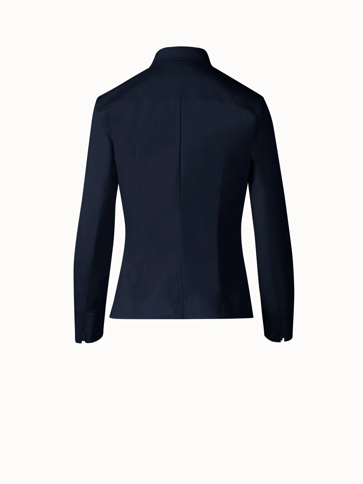 Fitted Cotton Blouse with Stretch