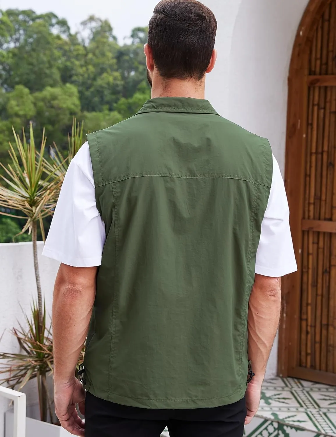 Gihuo Men's Lightweight Quick Dry Outdoor Multi Pockets Fishing Vest