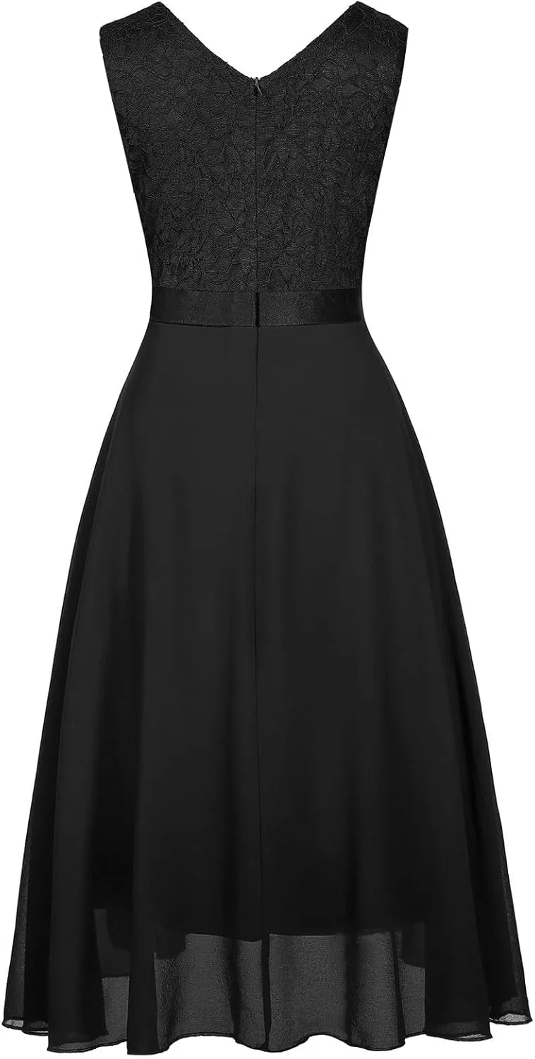 Girls Dress Sweet & Cute Puff Sleeve Square Neck Ruffle Dot Ruffle Swing Dress 5-14