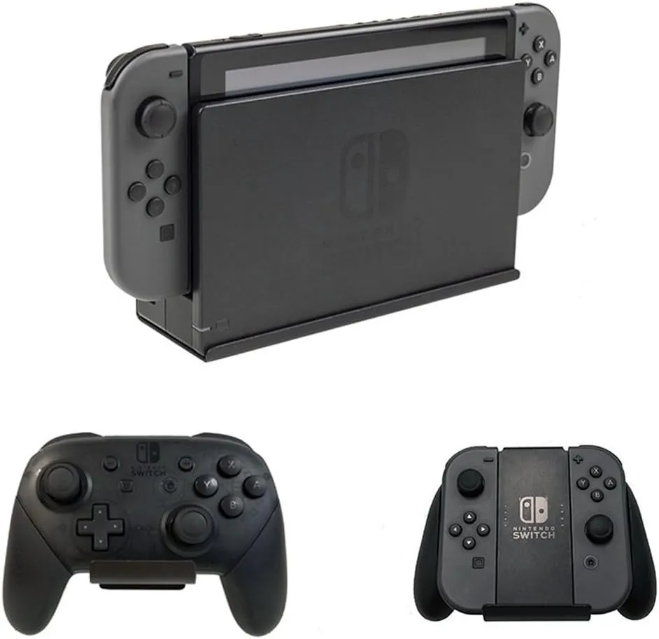 HIDEit Switch Mount - Wall Mount for Nintendo Switch and (2) Controller Mounts - Made in USA
