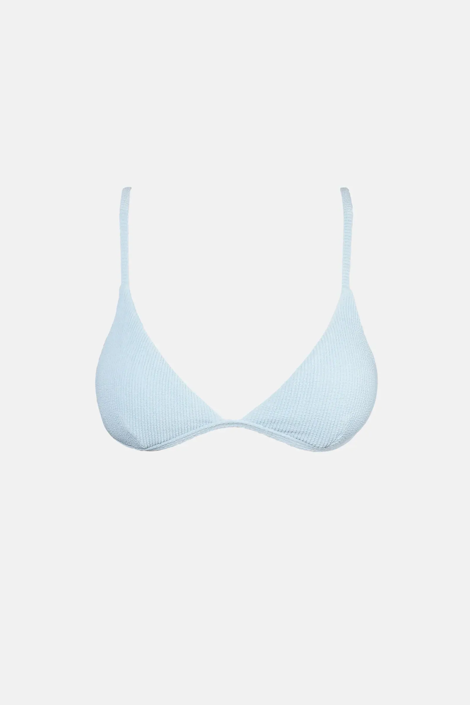 Isla Rib Bralette Top Cool Blue