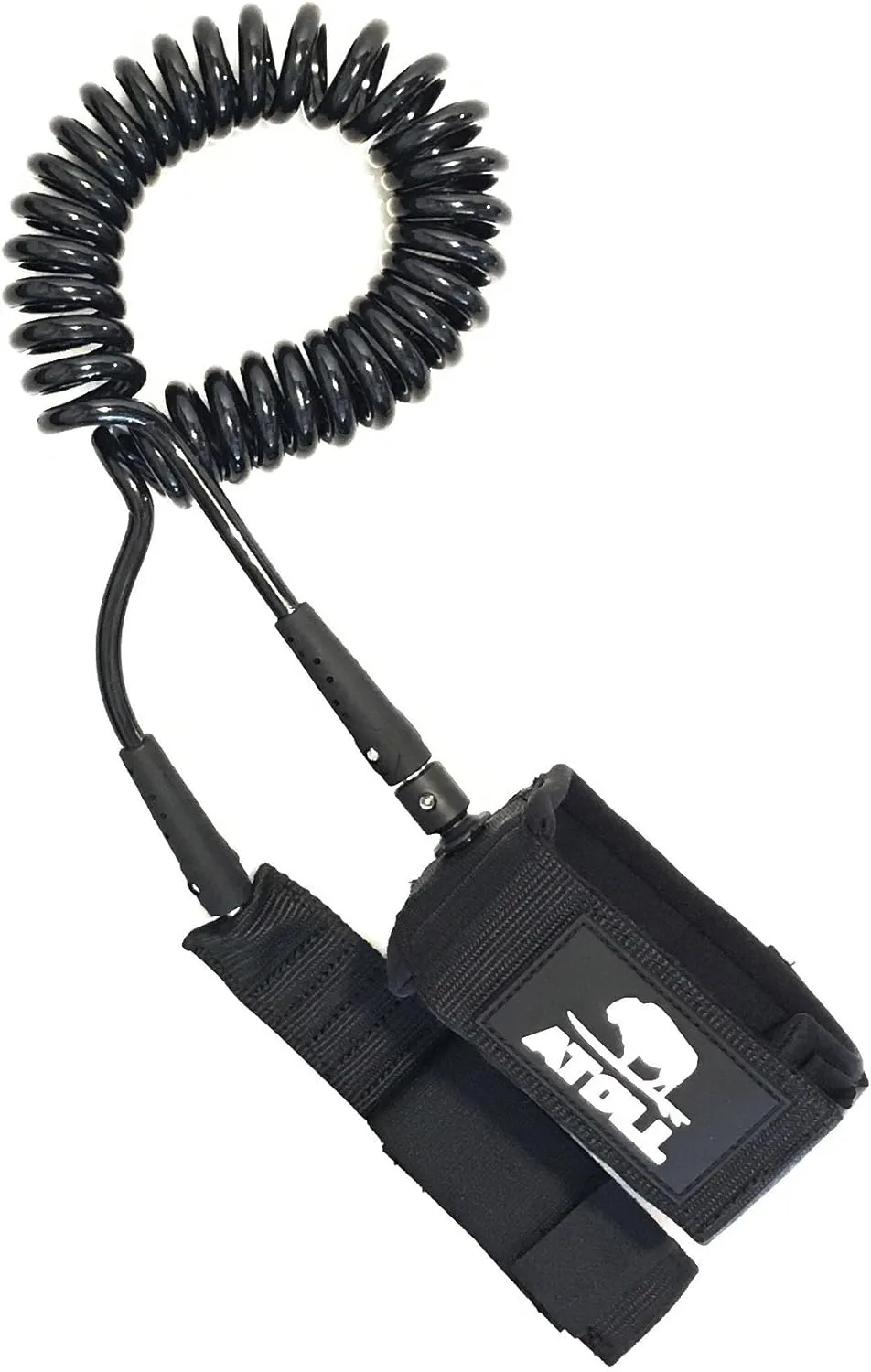 ISUP Leash for Inflatable Stand Up Paddle Board | 10 ft Coiled Leash TPU Leg Rope | Coiled Wrist Strap -Safe for Stand Up Board or Surf Board