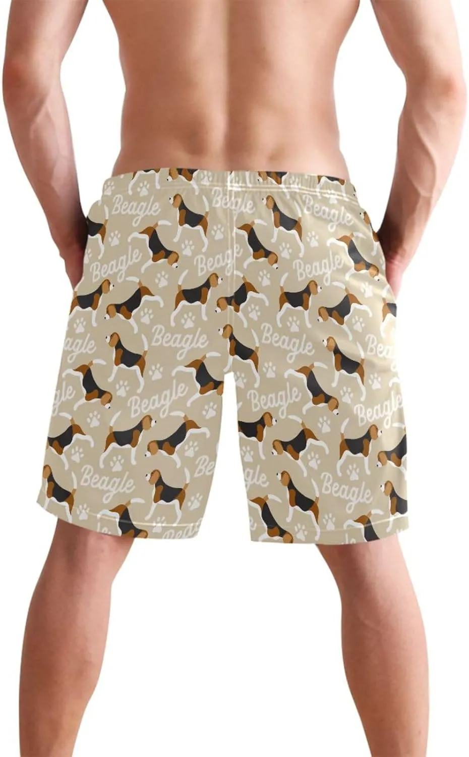 Men's Swim Trunks Board Shorts Quick Dry Swimsuit Swimwear Holiday Party Bathing Suit