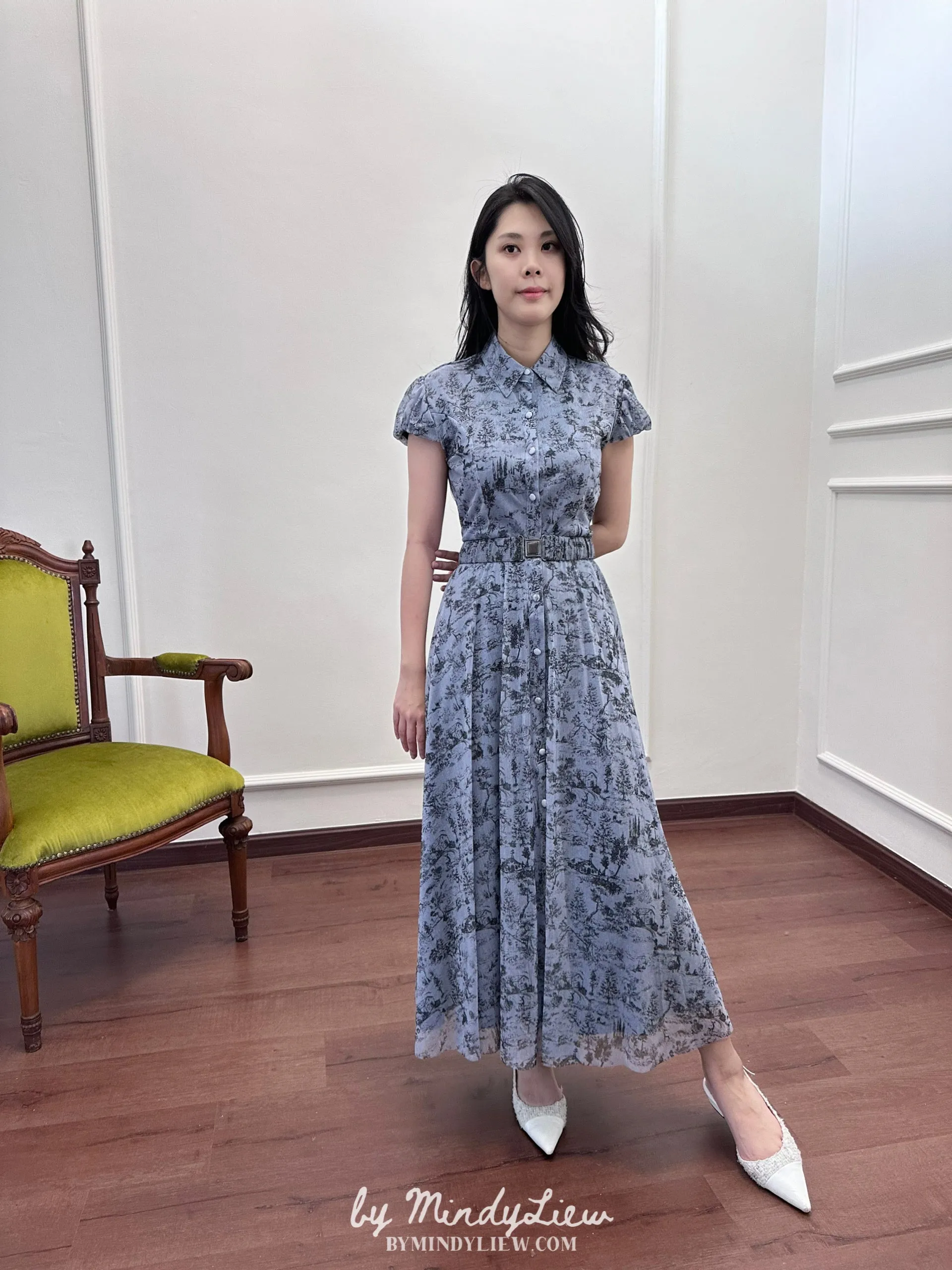 ML24404 Elegant Printed Dress