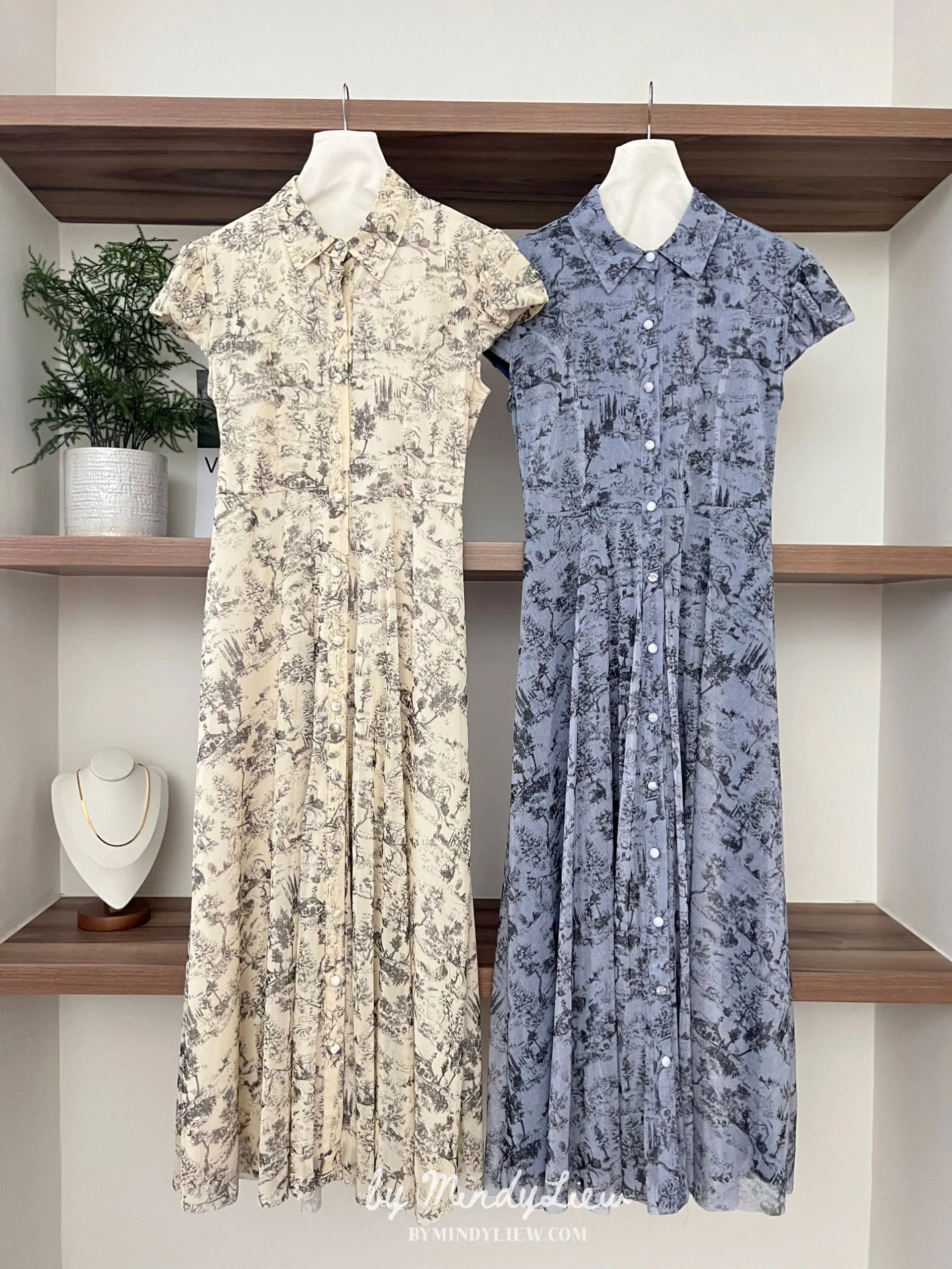 ML24404 Elegant Printed Dress