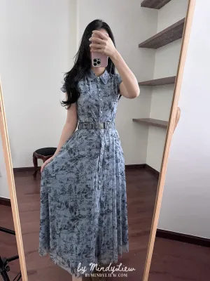 ML24404 Elegant Printed Dress