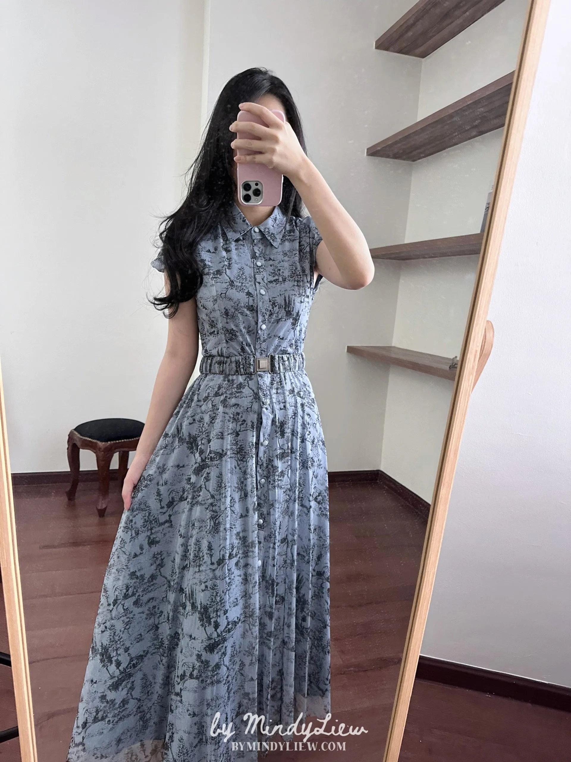 ML24404 Elegant Printed Dress