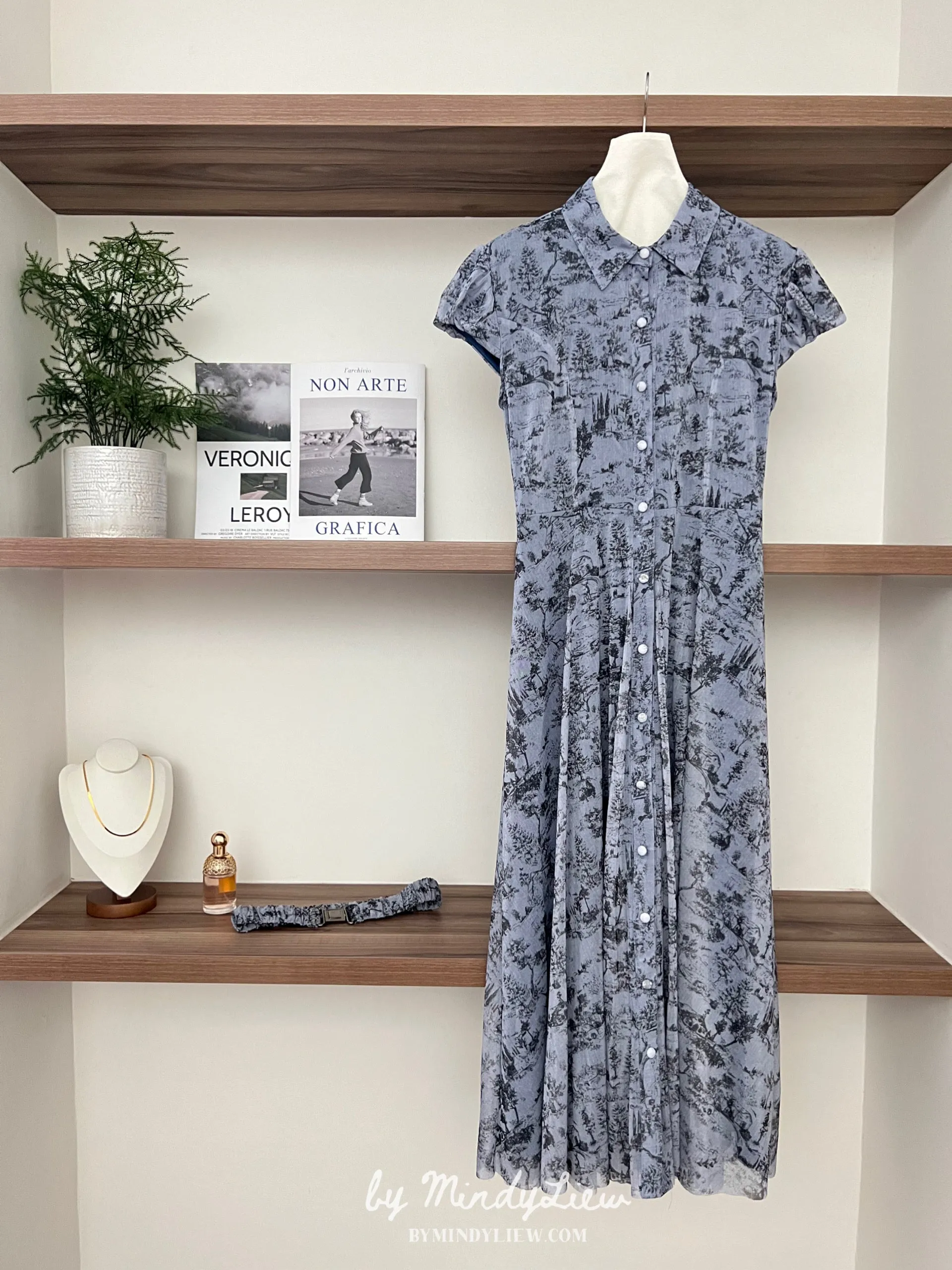 ML24404 Elegant Printed Dress