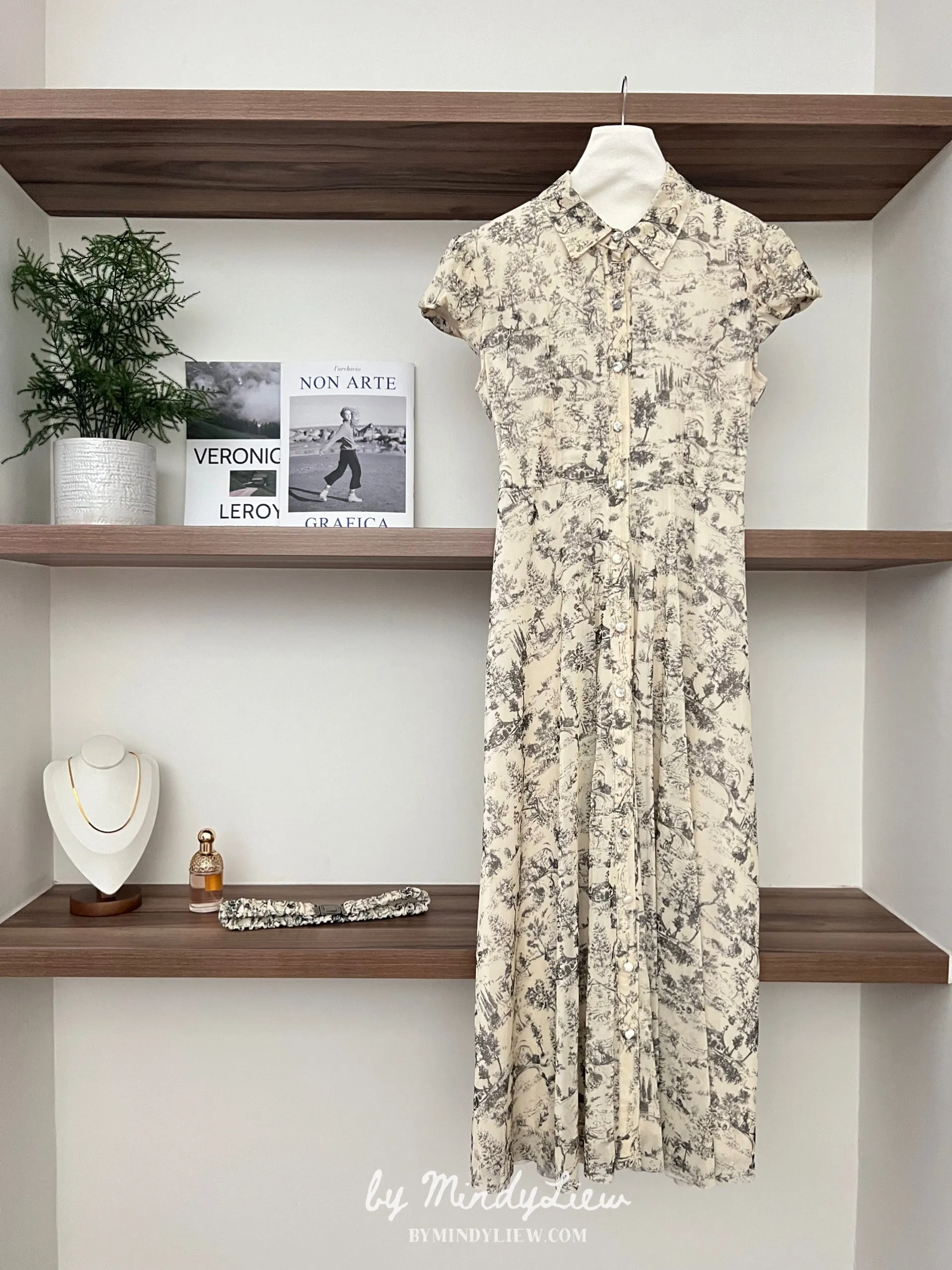 ML24404 Elegant Printed Dress