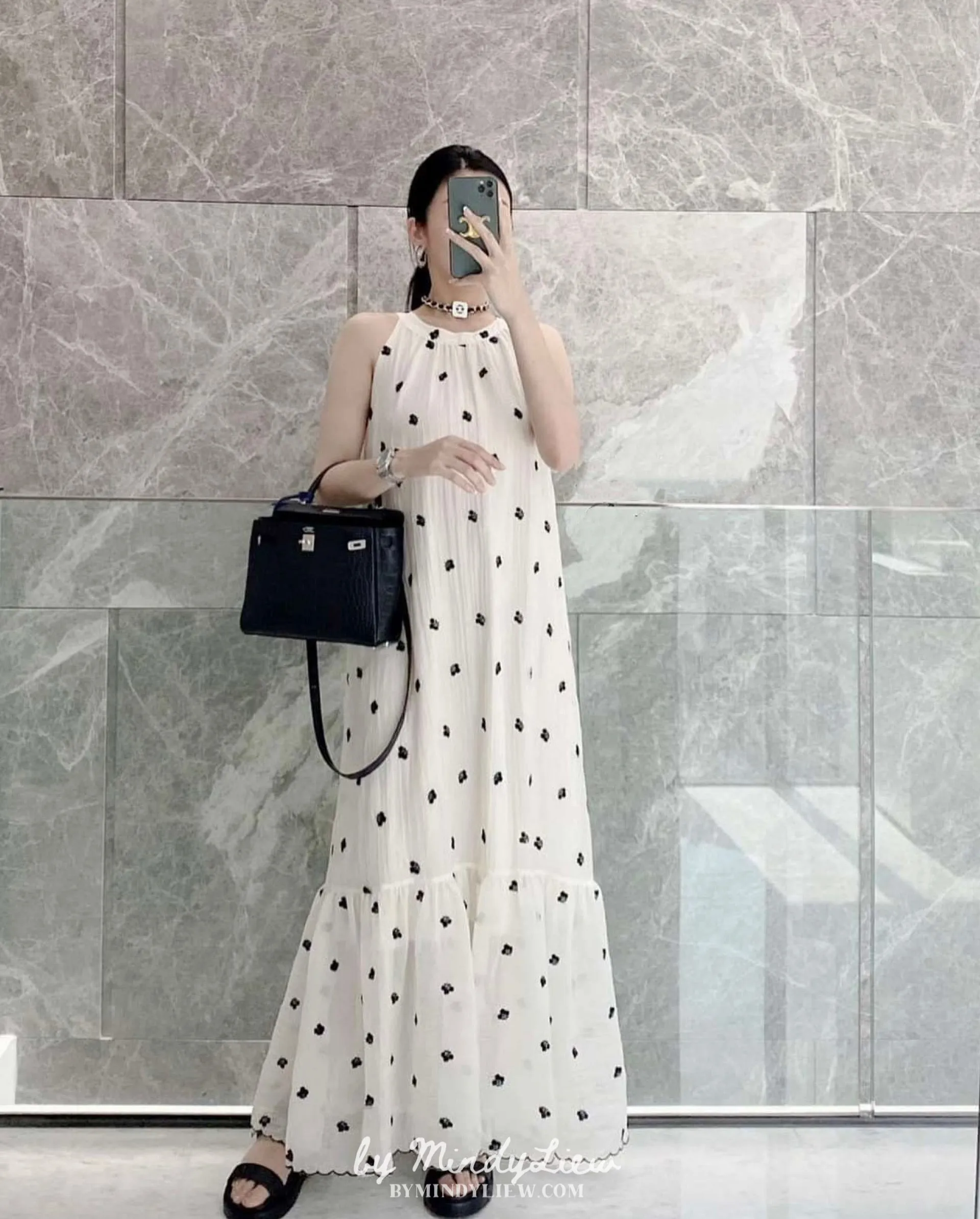 ML24776 Elegant Embriodery Dress