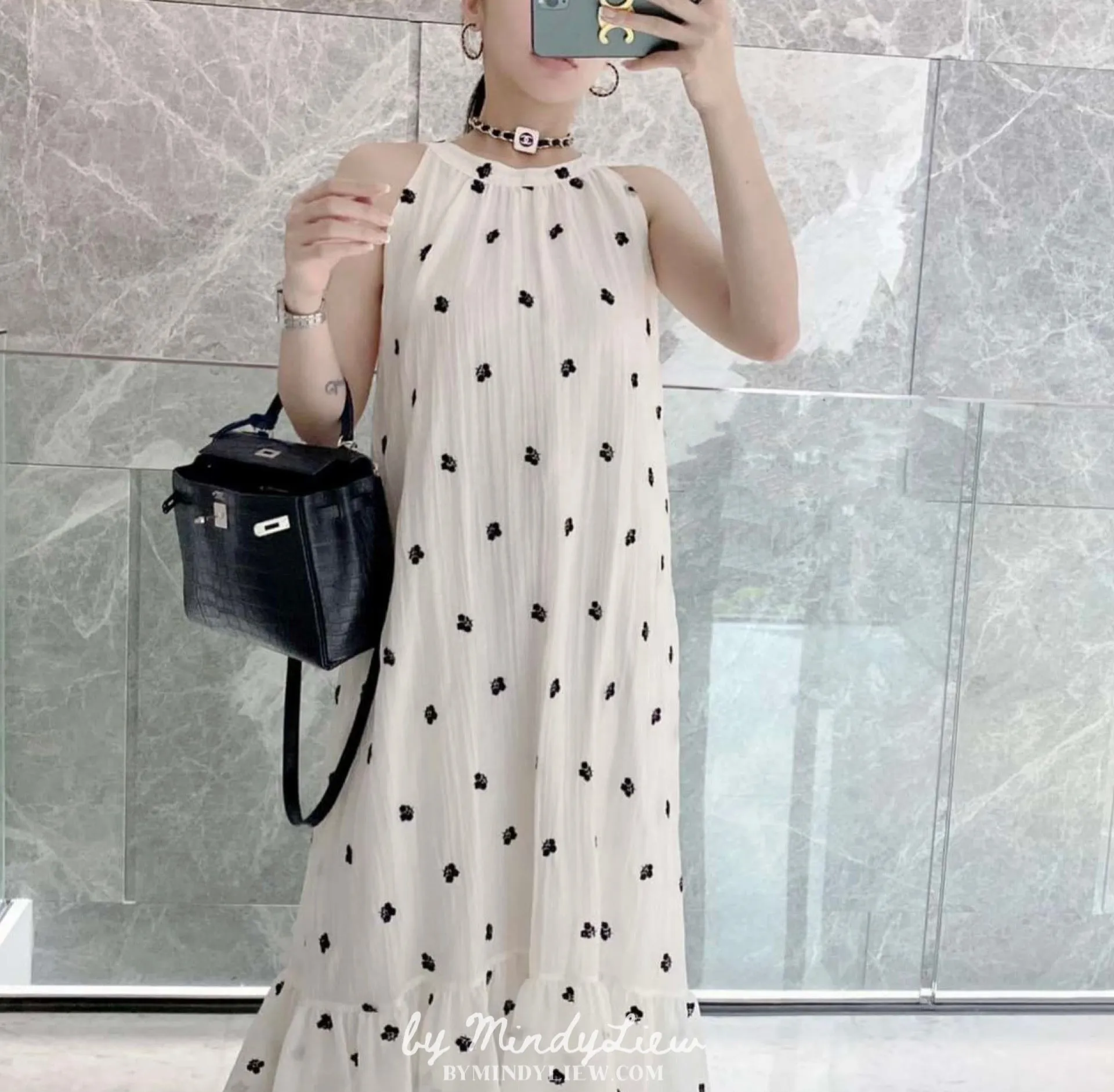ML24776 Elegant Embriodery Dress