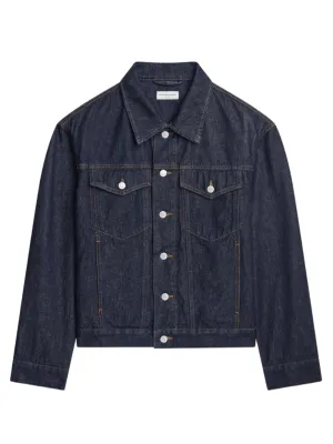 Raw Denim Indigo With One Rins Jacket
