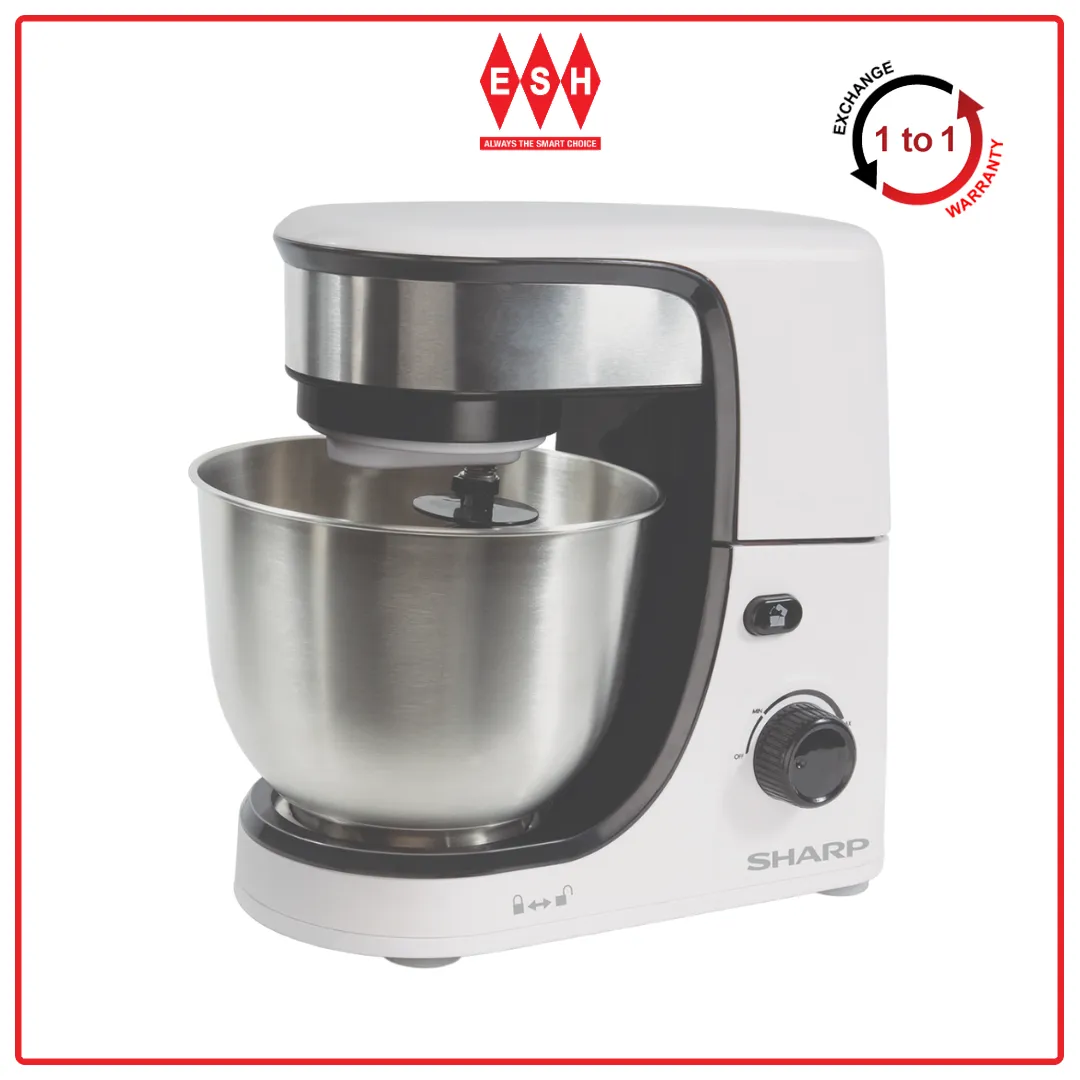 Sharp EMS80WH 4.0L 350W Variable Speeds Control Stand Mixer