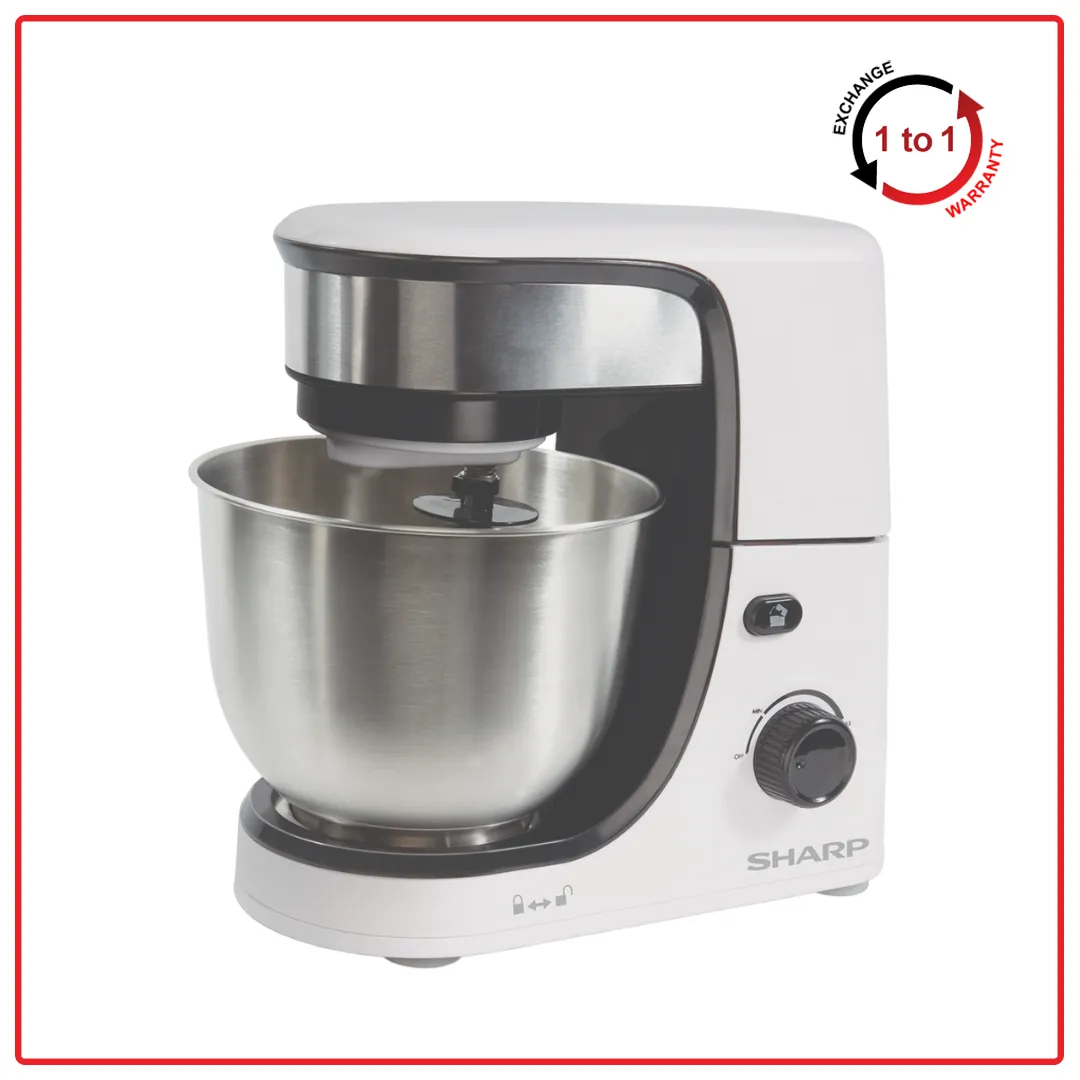 Sharp EMS80WH 4.0L 350W Variable Speeds Control Stand Mixer