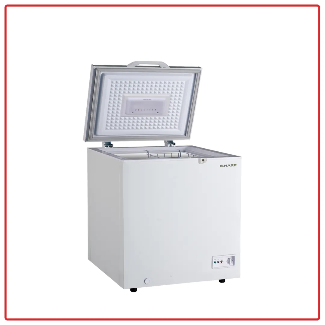 Sharp SJC168 (White) 160L Dual Switch Setting with LED Lighting Chest Freezer