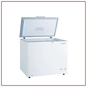 Sharp SJC318 (White) 310L Dual Switch Setting with LED Lighting Chest Freezer