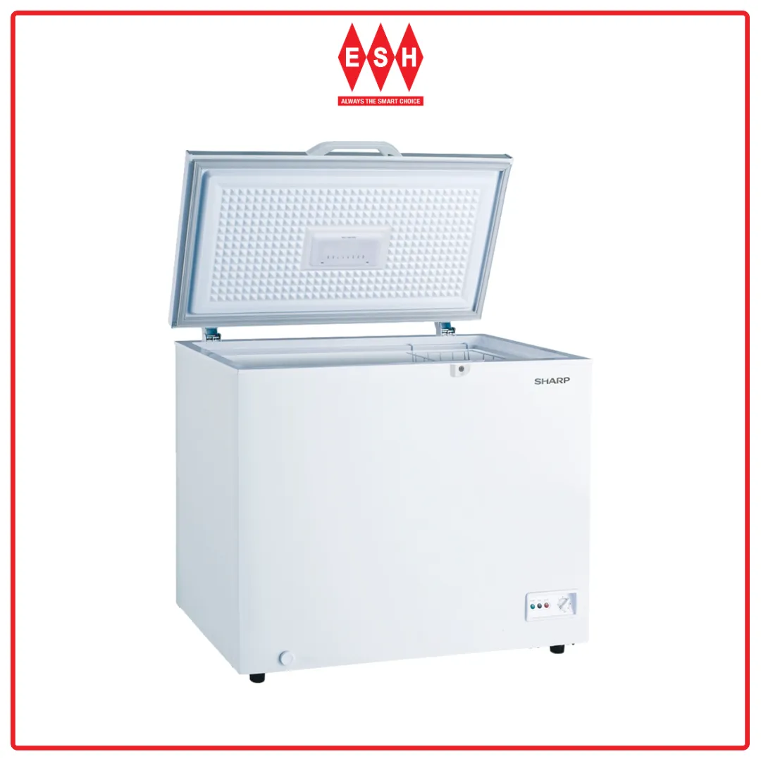 Sharp SJC318 (White) 310L Dual Switch Setting with LED Lighting Chest Freezer