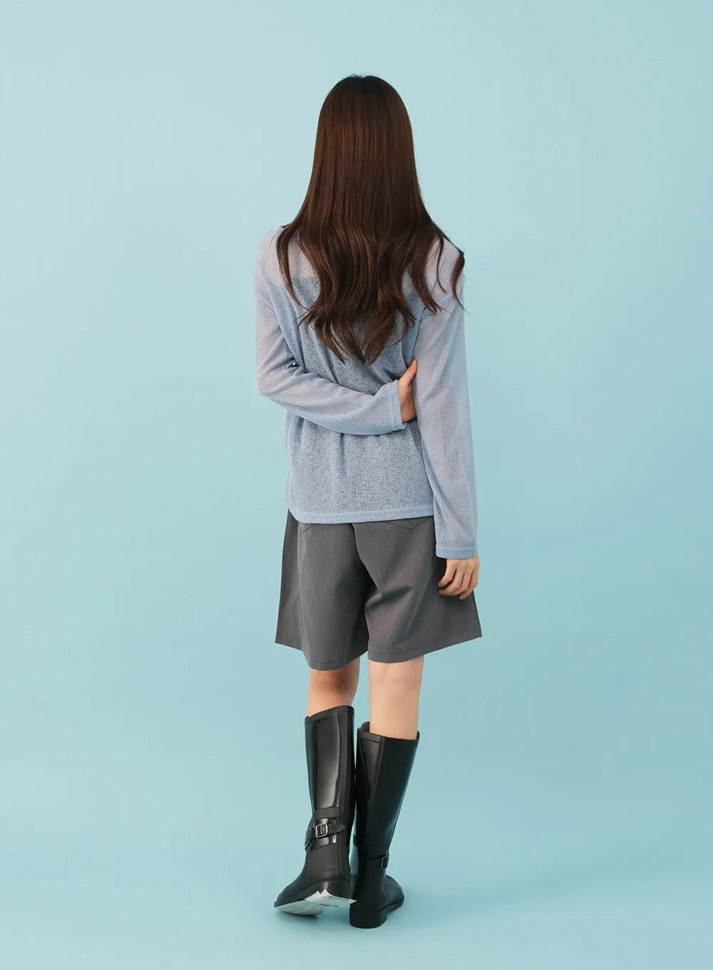 Sheer Cool Asymmetrical Top CJ21