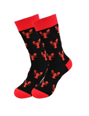Sick Socks – Lobster (Orange) – Favorite Seafood Foods Socks