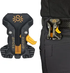 Spider Pro Tool Holster - Upgraded, Self Locking, Quick Draw Universal Tool Holder with Ambidextrous Thumb Lock - Clips onto Any Belt