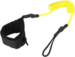 Surfboard Accessories Surf Sup 4 Feet Ankle Leash Surfing Elastic Coiled Stand UP Paddle Board Leg Rope Surfboard Ankle Leash Outdoor (Color : Yellow)