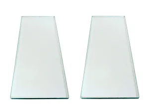 Two sheets 5/16" x 3-1/4" x 8-1/4" Float Glass for Scary Sharp System