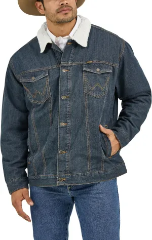 Wrangler Men's Cowboy Cut Western Lined Denim Jacket