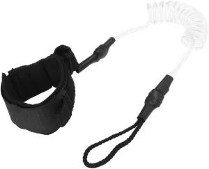 yaohuishanghang Surf Sup 4 Feet Ankle Leash Surfing Elastic Coiled Stand UP Paddle Board Leg Rope Surfboard Ankle Leash (Color : Clear White)